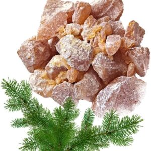 2oz (56g) Chunks & Powder - 100% Pure & Natural Raw Brazilian Pine Gum Rosin Resin (Colophony, Канифоль) for Incense or Grip Enhancer Etc